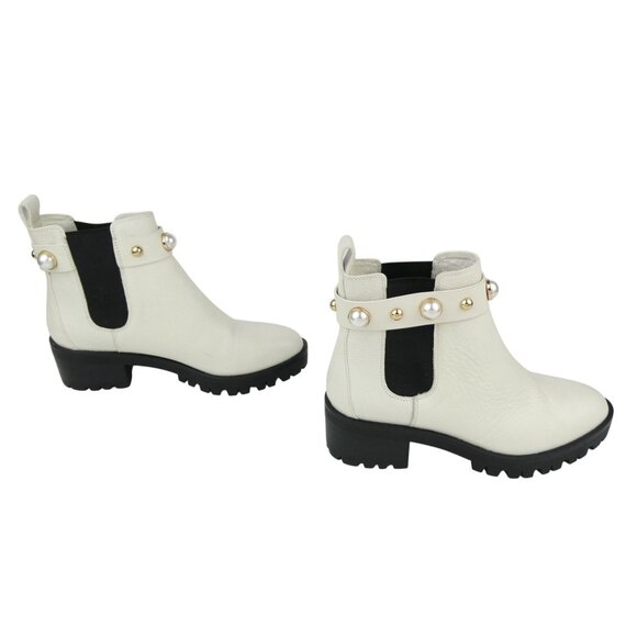 Karl Lagerfeld Paris Pola Lug Sole Booties 7M/37.5B - Picture 8 of 14